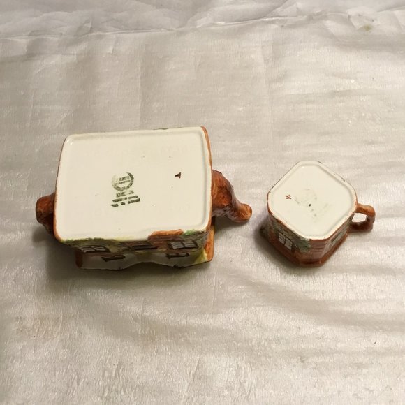 Vintage Price Kensington Ye Olde Cottage Ware Teapot & Creamer Set - Picture 12 of 12